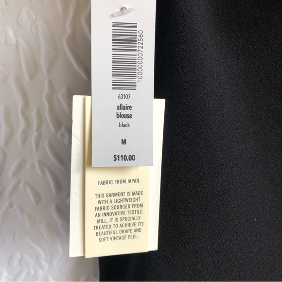BNWT Aritzia Wilfred Black Allaire Ruffle One Shoulder Blouse - Picture 11 of 16